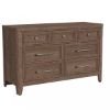 Picture of Carlson 7 Drawer Dresser - Harvest Brown | Westwood Furniture