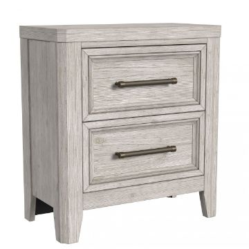 Picture of Carlson Nightstand W/ Power - Washed Linen | Westwood Furniture