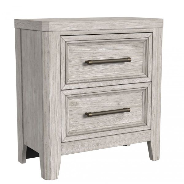 Picture of Carlson Nightstand W/ Power - Washed Linen | Westwood Furniture