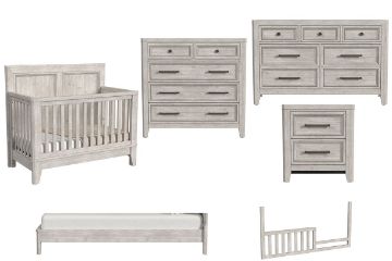 Picture of Carlson Washed Linen Convertible Crib Packages | Westwood Furniture