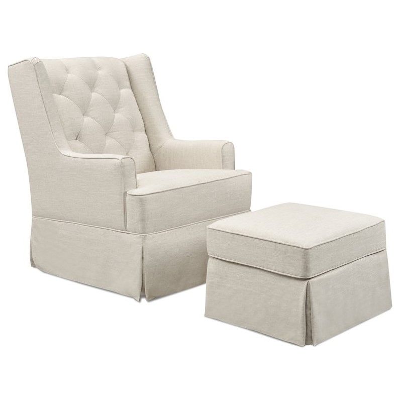 SADIE GLIDER OTTOMAN LINEN